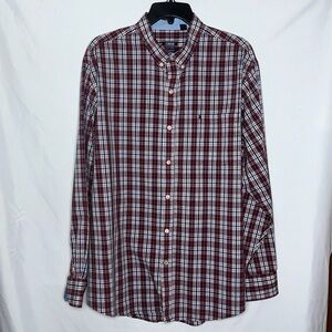 Like New Mens IZOD Stretch Button-Up Dress Shirt